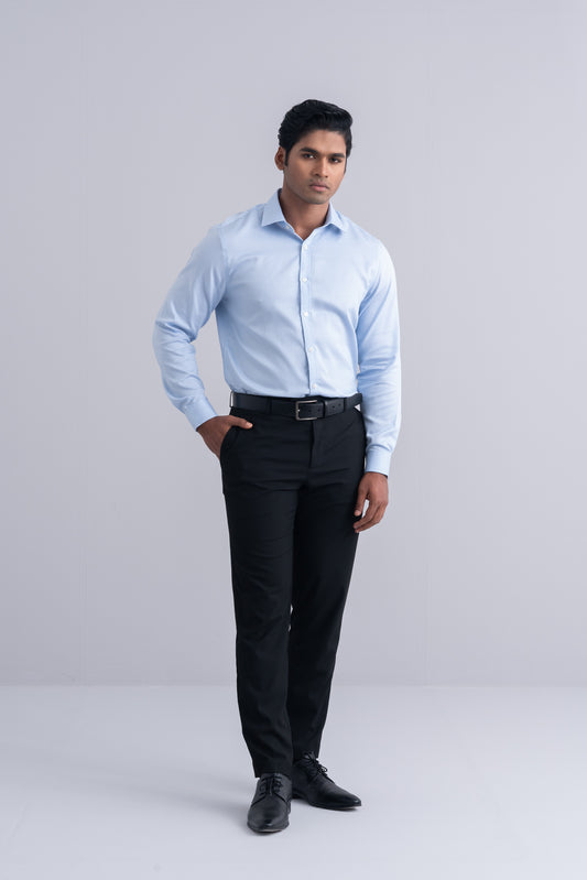 Slim Fit Jacquard Templeton Formal Shirt
