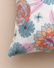 King-Size Bed Sheet - Coral Blossom