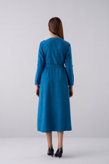 Regular Fit Corduroy Long Dress