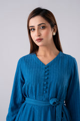 Regular Fit Corduroy Long Dress