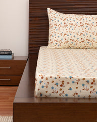 King-Size Bed Sheet - Cream