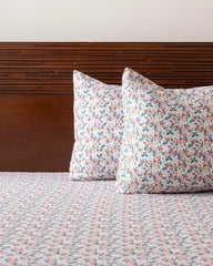 King-Size Bed Sheet - Floral Cascade