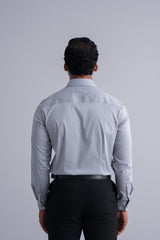 Slim Fit Sateen Weave Formal Shirt