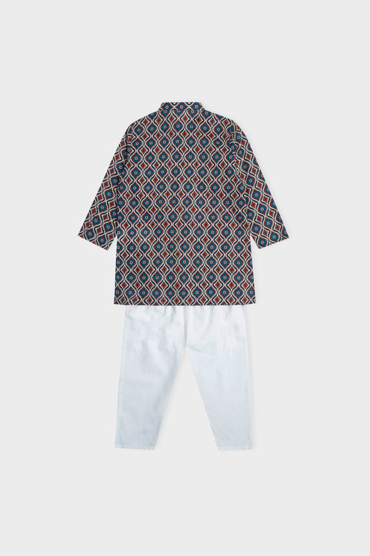 New Born Boys' Panjabi Set (0-6 Months)