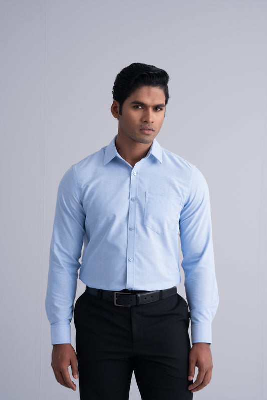 Regular Fit Chambray Formal Shirt