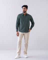 Regular Fit Solid Casual Shirt