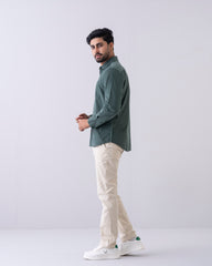Regular Fit Solid Casual Shirt