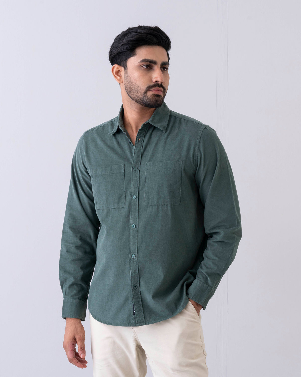 Regular Fit Solid Casual Shirt