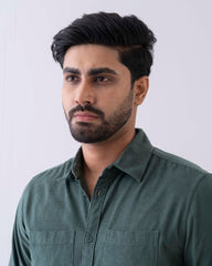 Regular Fit Solid Casual Shirt