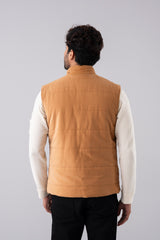 Reversible Corduroy Quilted Vest Jacket