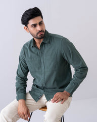 Regular Fit Solid Casual Shirt