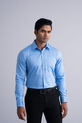 Regular Fit Sateen Weave Formal Shirt