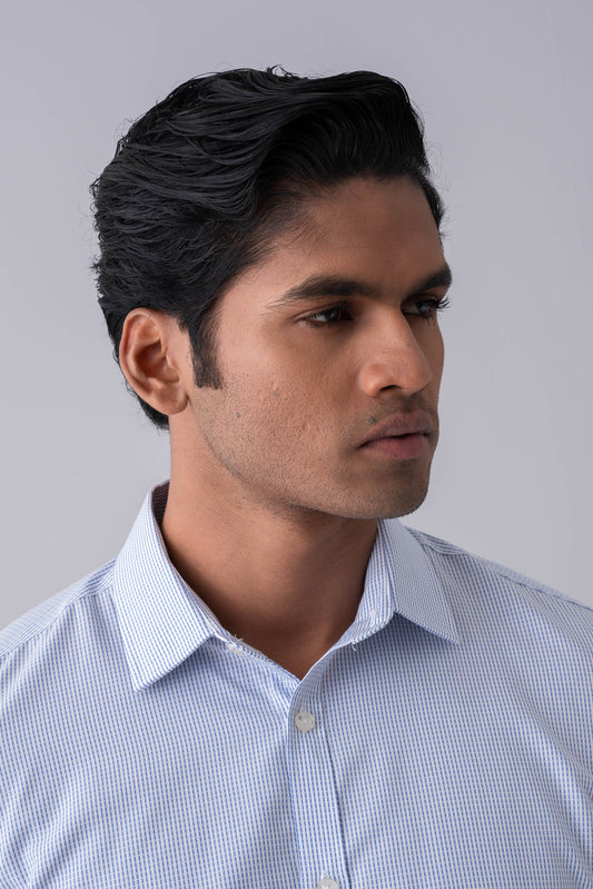 Slim Fit Dobby Striped Templeton Formal Shirt
