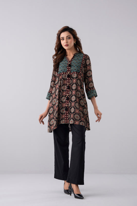 Smart Fit Printed Ethnic Kurti