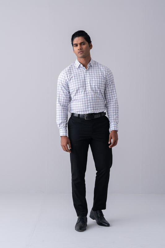 Regular Fit Checkered Templeton Formal Shirt