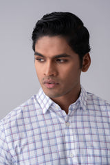 Regular Fit Checkered Templeton Formal Shirt