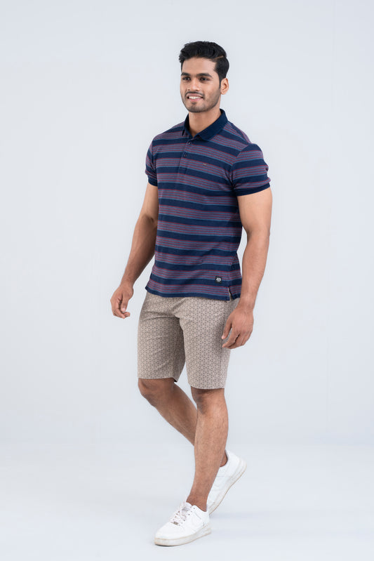 Regular Fit Geometric Printed Shorts