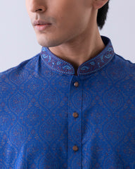 Regular Fit Embroidered Semi-Formal Panjabi