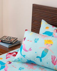 Kids Bed Sheet - King Size - Baby Blue
