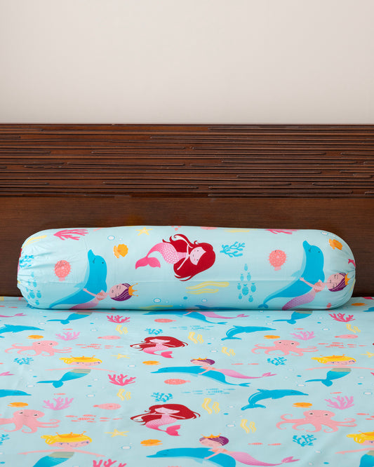 Kids Bolster Cover - Baby Blue