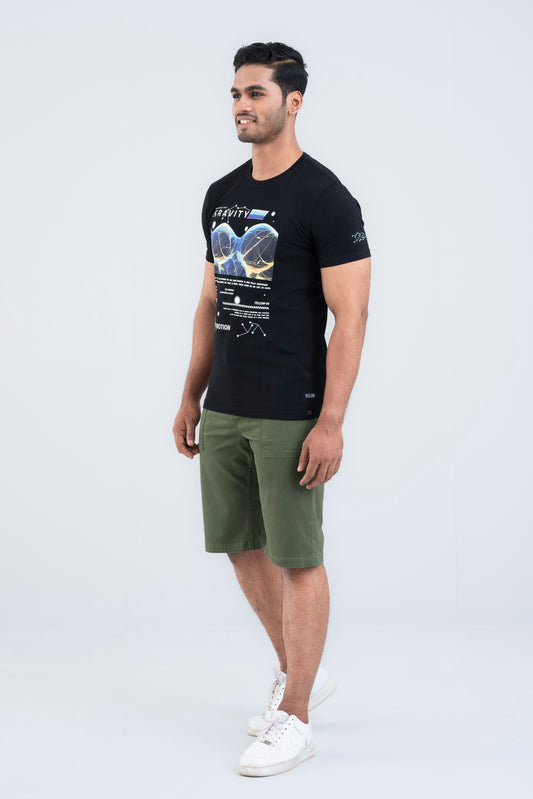 Regular Fit Solid Shorts