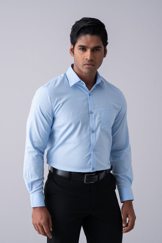 Regular Fit Jacquard Templeton Formal Shirt
