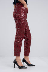 Sequin Twill Pants - Bling