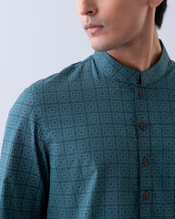 Regular Fit Printed Panjabi