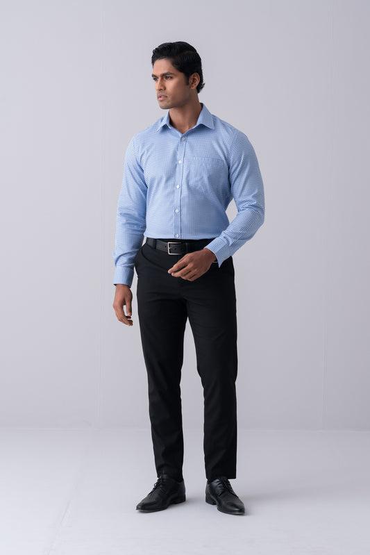 Regular Fit Dobby Check Templeton Formal Shirt