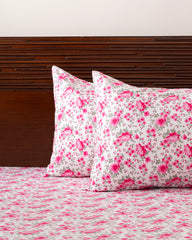 King-Size Bed Sheet - Rose Pink
