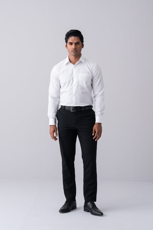 Regular Fit Sateen Weave Formal Shirt