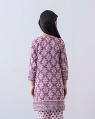 Princess Embroidered Three-Piece Lawn with Chiffon Dupatta (2-4 Years)