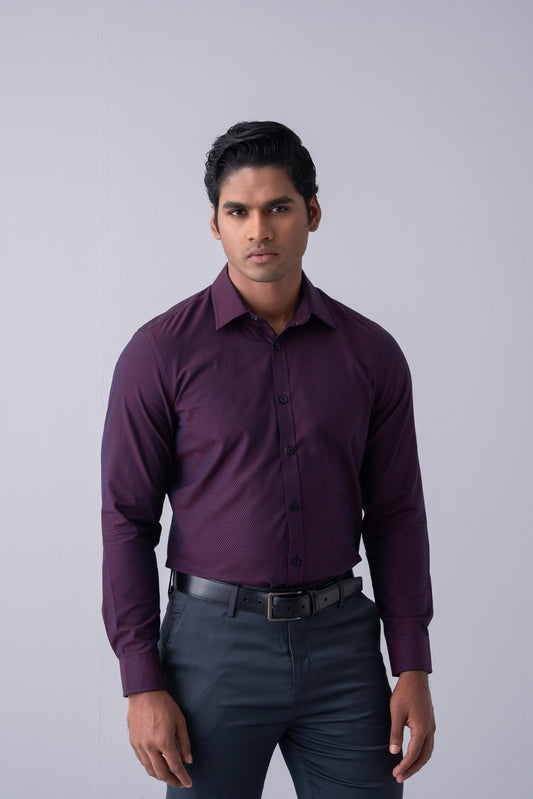 Slim Fit Dobby Templeton Formal Shirt
