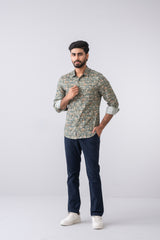 Slim Fit Printed Casual Shirt