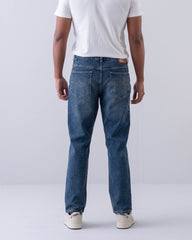 Straight Fit Blue Jeans