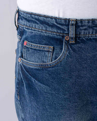 Straight Fit Blue Jeans