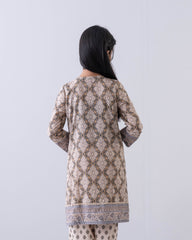 Princess Embroidered Three-Piece Lawn with Chiffon Dupatta (2-4 Years)