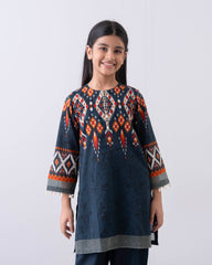 Princess Printed Three-Piece Lawn with Chiffon Dupatta (2-4 Years)