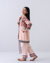 Princess Printed Three-Piece Lawn with Chiffon Dupatta (6-8 Years)