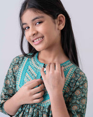 Girls' Embroidered Ethnic Kurti (6-8 Years)