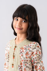 Relaxed Fit Printed Three-Piece Princess Lawn with Chiffon Dupatta (6-8 Years)