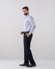 Slim Fit Dobby Textured Formal Shirt