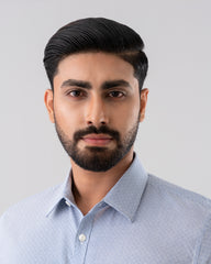 Slim Fit Dobby Textured Formal Shirt