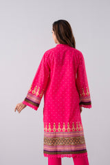 Relaxed Fit Khaddar Three-Piece Lawn with Chiffon Dupatta