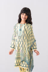 Relaxed Fit Printed Three-Piece Princess Lawn with Chiffon Dupatta (6-8 Years)