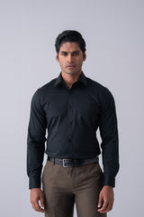 Slim Fit Sateen Weave Formal Shirt