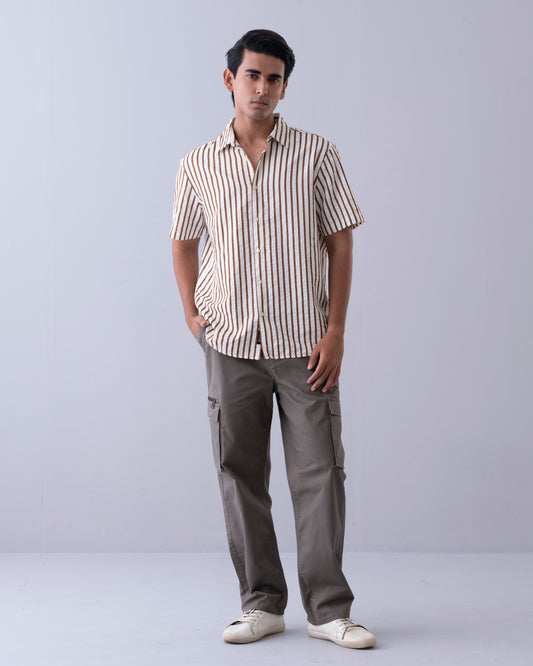 Regular Fit Striped Casual Shirt