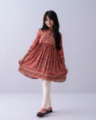 Girls' Printed Viscose Ethnic Top (6-8 Years)