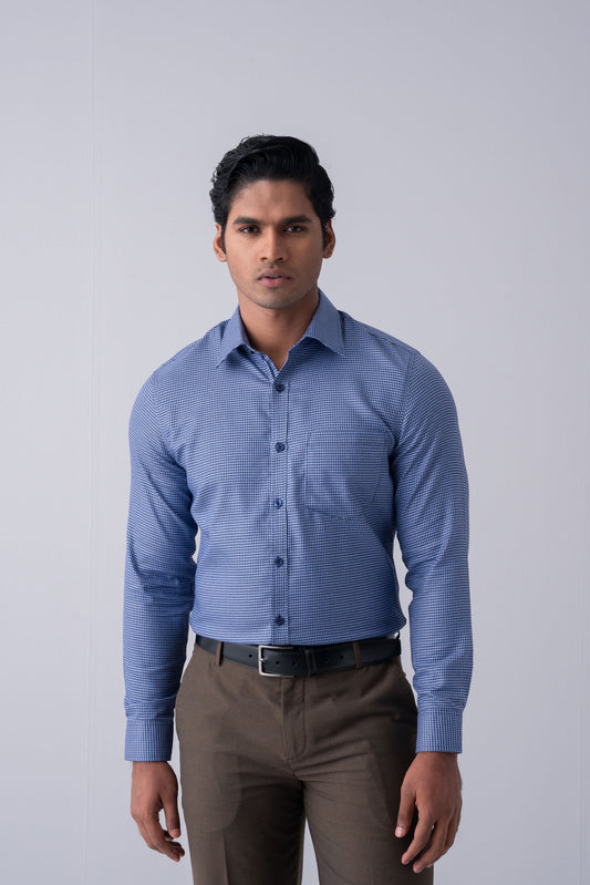 Slim Fit Houndstooth Templeton Formal Shirt