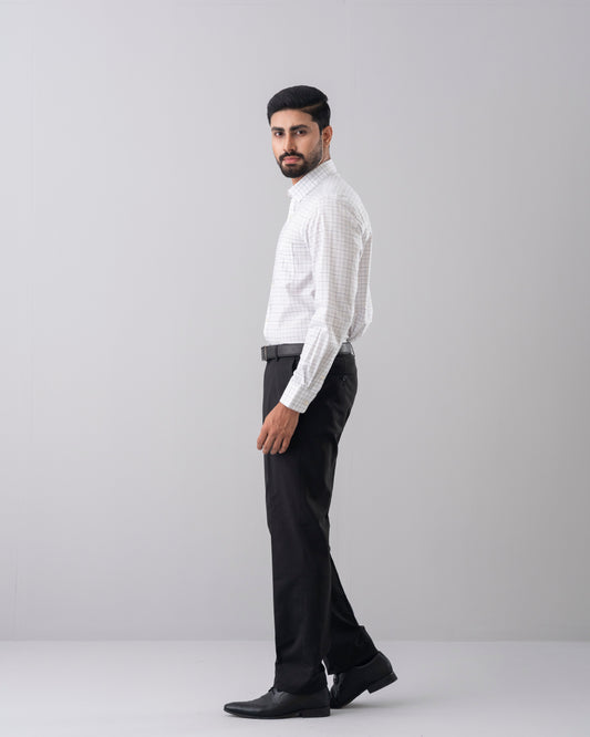 Regular Fit Subtle Check Formal Shirt